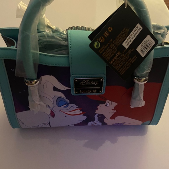 Loungefly Disney The Little Mermaid Princess Scenes Series Crossbody Bag - Picture 3 of 4